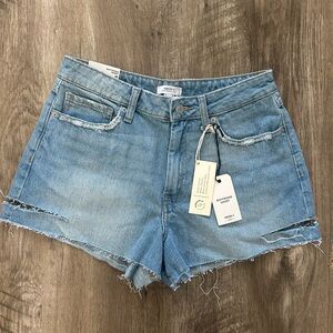 Forever 21 Blue Jean Shorts High-Waisted Cut-Off